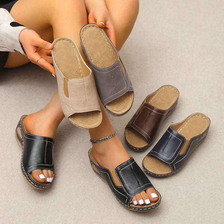 Sursell women's summer beach open toe slippers - JustCuban