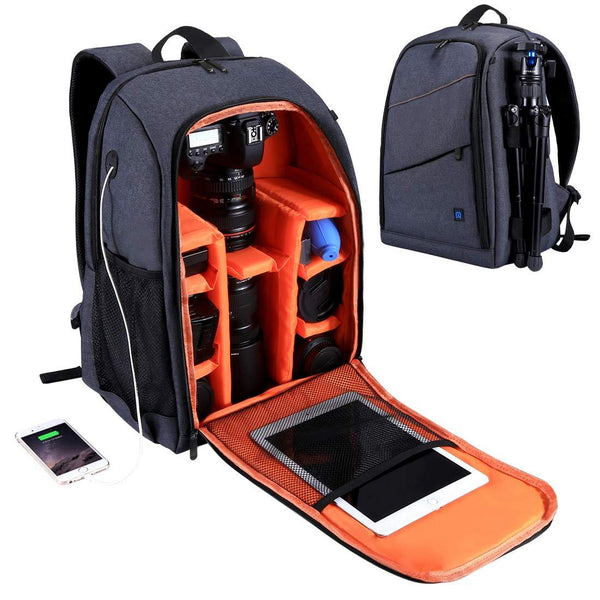 Camera Backpack for Travel with Charging Port