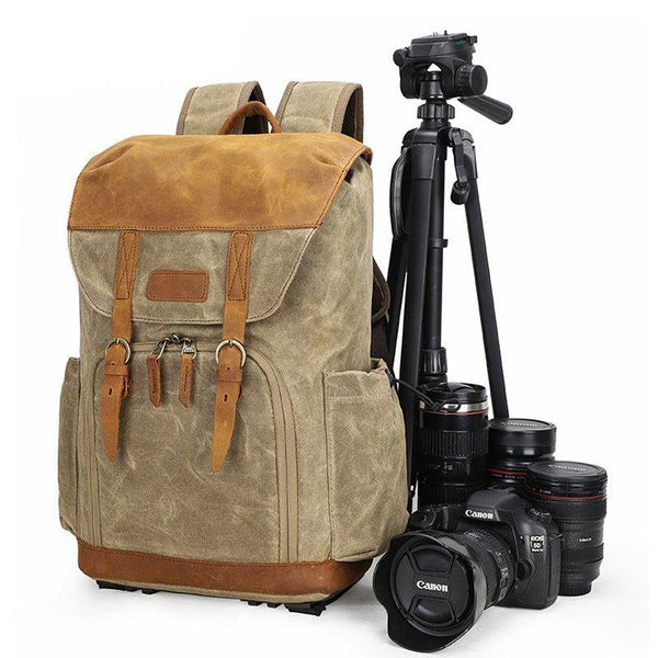 Woosir Canvas DSLR Camera Backpack