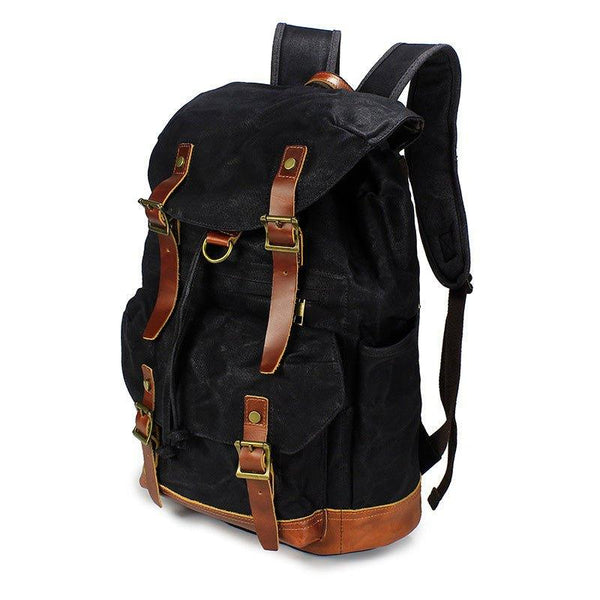 Large Canvas Backpack Vintage with Laptop Sleeve