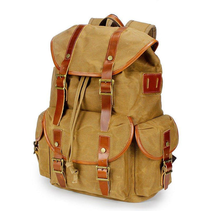 Wax Canvas Vintage Backpack with Laptop Sleeve – JustCuban