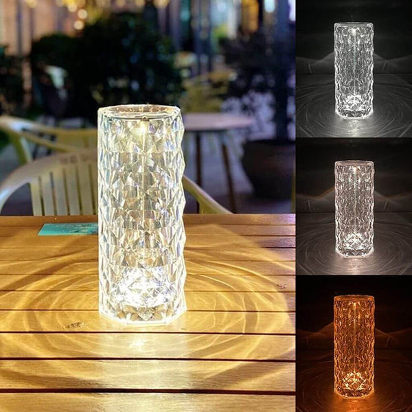 Rose Crystal Diamond Lamp
