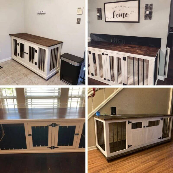 Large Wooden Double Dog Kennel