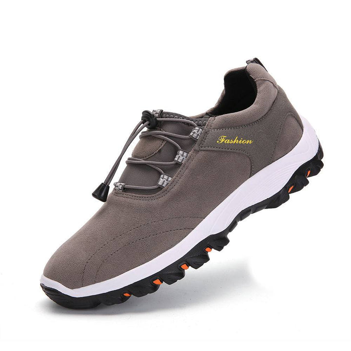 Sursell Brown Men Synthetic Suede Non Slip Outdoor Casual Hiking Shoes - JustCuban