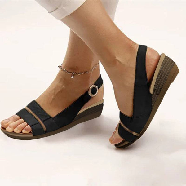 Sursell Comfy Wedge Orthopedic Sandals - JustCuban