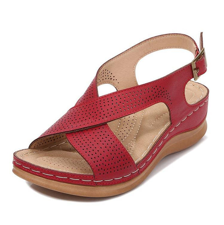 Sursell Solid Color Casual Women's Sandals - JustCuban