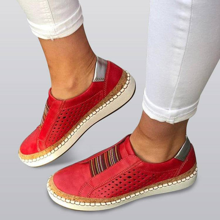 Sursell Women's Breathable Flat Bottom Bunion Corrector Sneaker Shoes - JustCuban